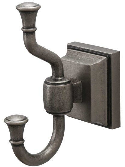Stratton Towel Hook in Antique Pewter.